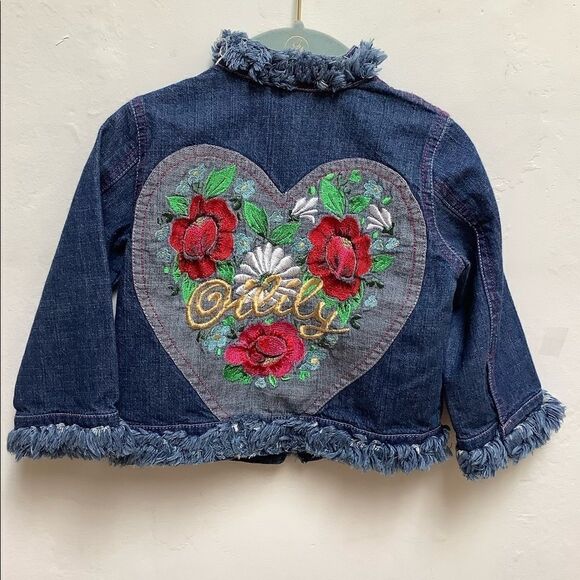 OILILY DENIM JACKET BLUE SIZE 2 denim - Picture 13 of 13